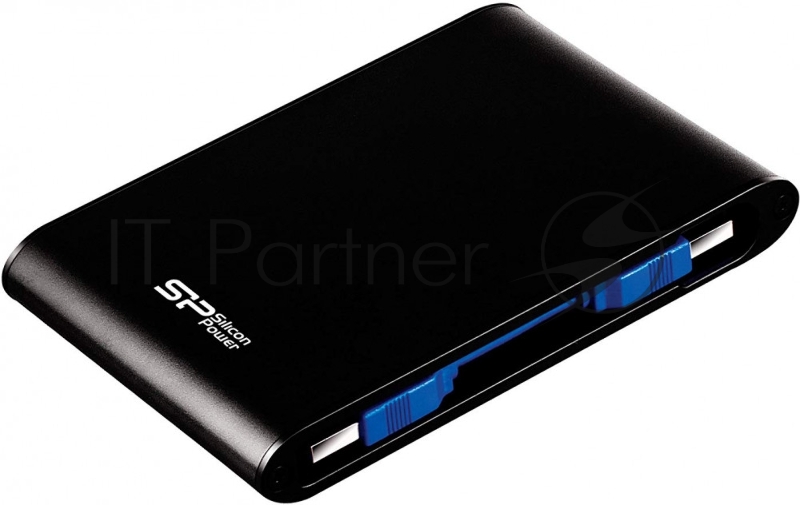 Внешний жесткий диск Silicon Power External HDD 2.5 1.0Tb Silicon Power Armor A80 <SP010TBPHDA80S3K> черный (USB3.0, противоударный MIL-STD-810F, водонепроницаемый IPX7, защита от влаги и давления, держатель кабеля)
