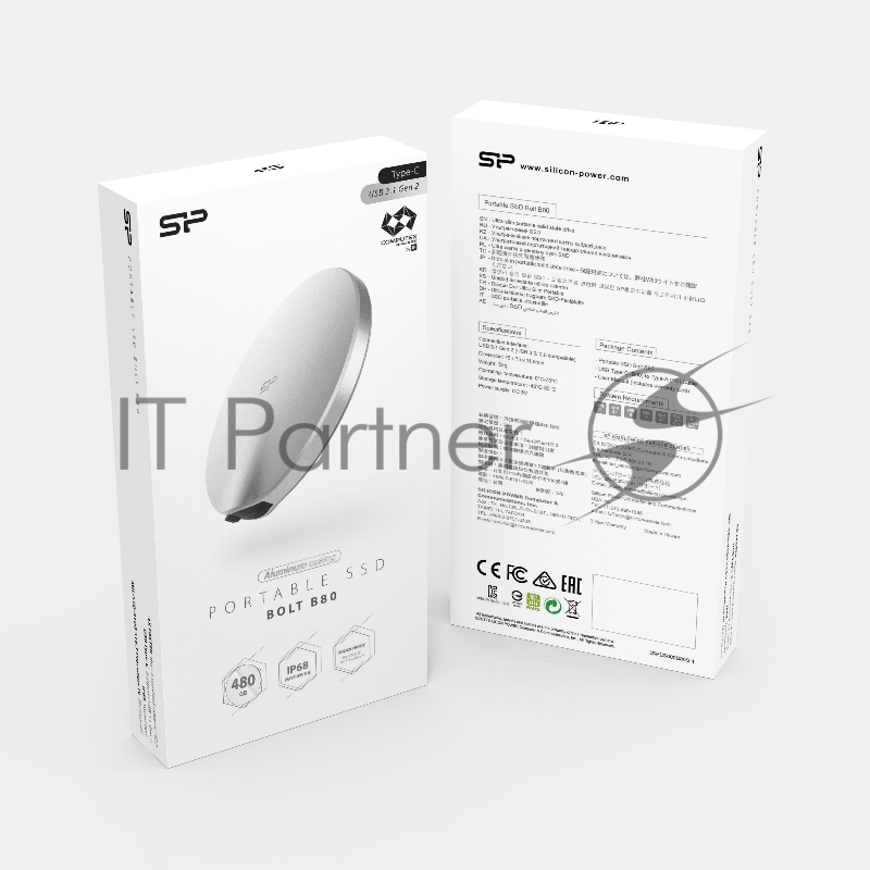 SSD жесткий диск USB3.1 480GB EXT. B80 SP480GBPSDB80SCS SILICON POWER