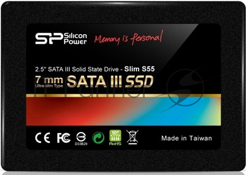 SSD накопитель Silicon Power SATA III 240Gb SP240GBSS3S55S25 Slim S55 2.5