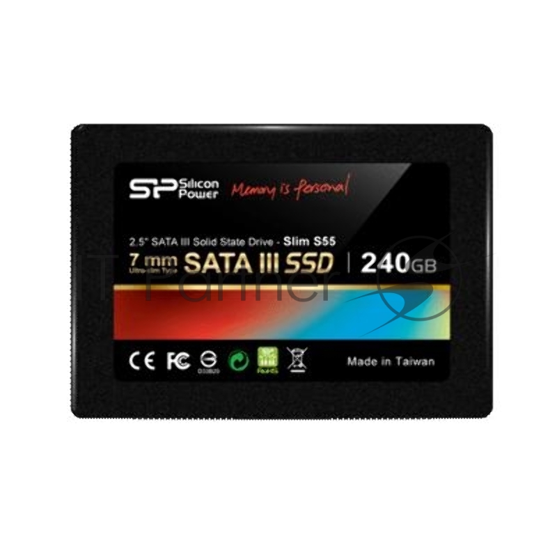 SSD накопитель Silicon Power SATA III 240Gb SP240GBSS3S55S25 Slim S55 2.5