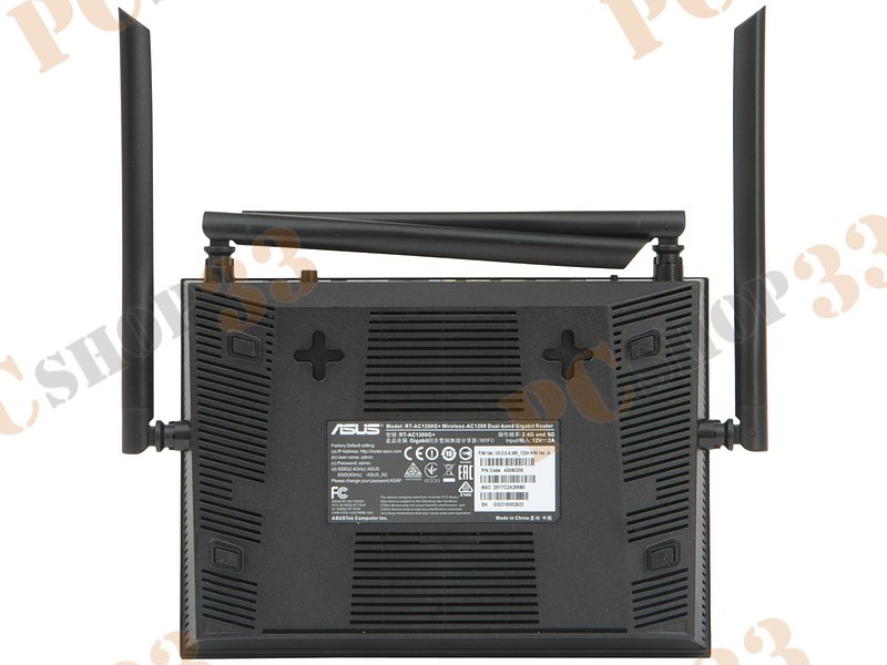 Беспроводной маршрутизатор ASUS RT-AC1200G+ WiFi 867Мбит/сек. + 4 порта LAN 1Гбит/сек. + 1 порт WAN 1Гбит/сек. + 1 порт USB2.0