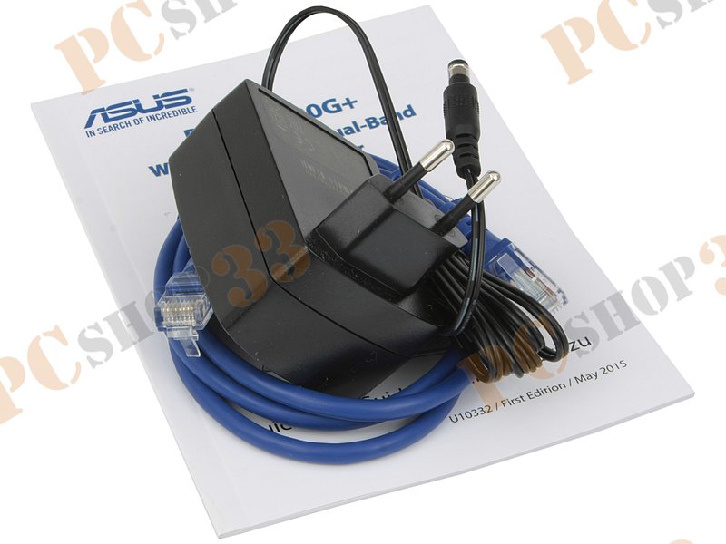 Беспроводной маршрутизатор ASUS RT-AC1200G+ WiFi 867Мбит/сек. + 4 порта LAN 1Гбит/сек. + 1 порт WAN 1Гбит/сек. + 1 порт USB2.0