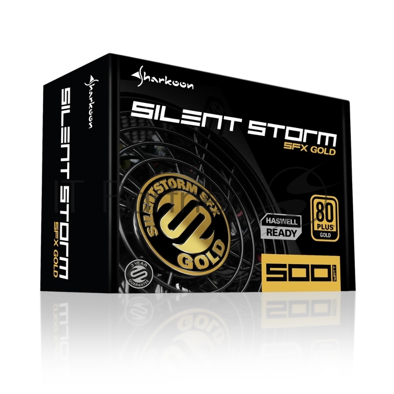 Игровой Блок питания Sharkoon SilentStorm SFX 500 Gold 500W чёрный (500 Вт, 80 Plus Bronze, 80 мм вентилятор)