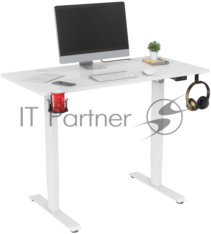 Стол Cactus CS-ED-WWT столешница МДФ белый каркас белый