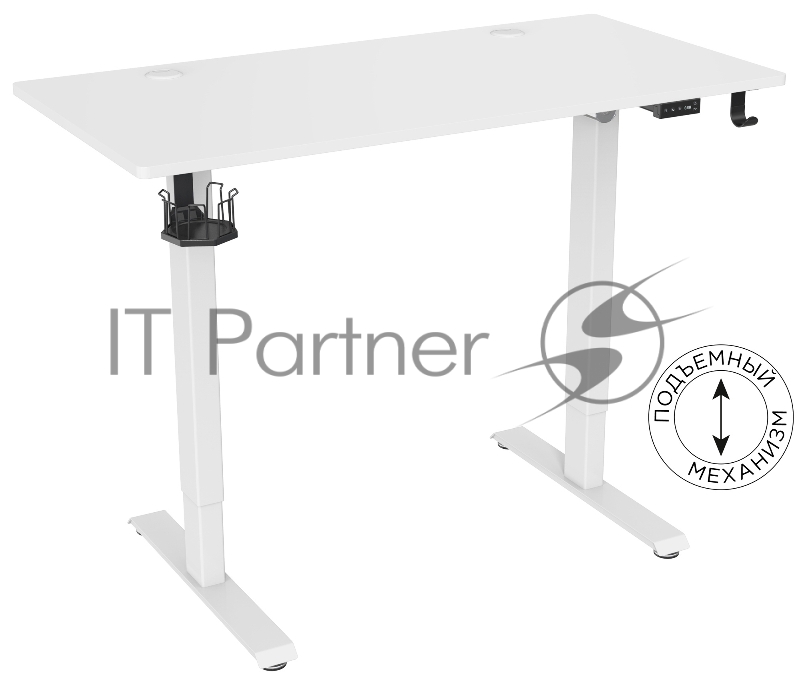 Стол Cactus CS-ED-WWT столешница МДФ белый каркас белый