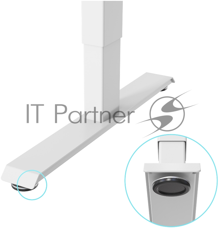 Стол Cactus CS-ED-WWT столешница МДФ белый каркас белый
