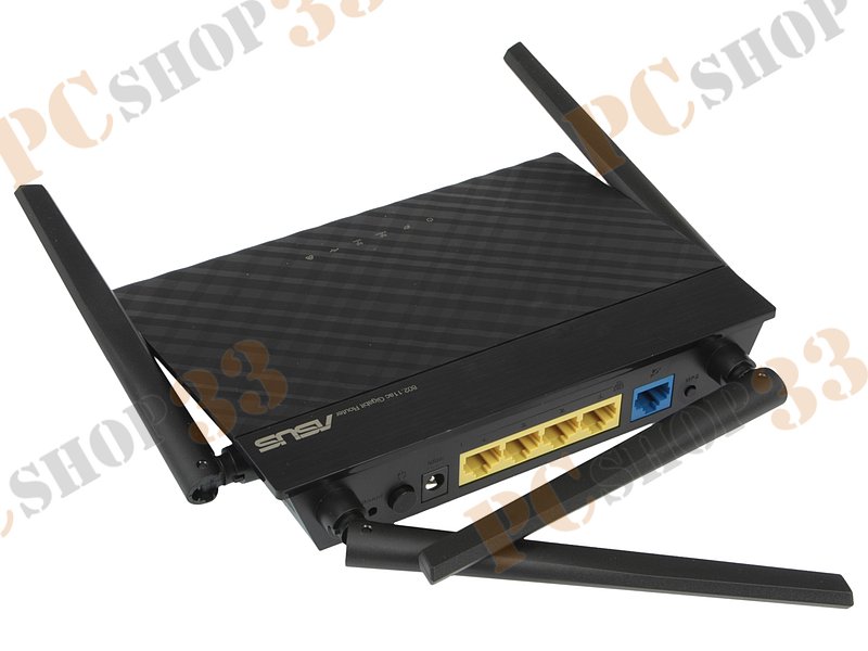 Беспроводной маршрутизатор ASUS RT-AC58U WiFi 867Мбит/сек. + 4 порта LAN 1Гбит/сек. + 1 порт WAN 1Гбит/сек. + 1 порт USB3.0