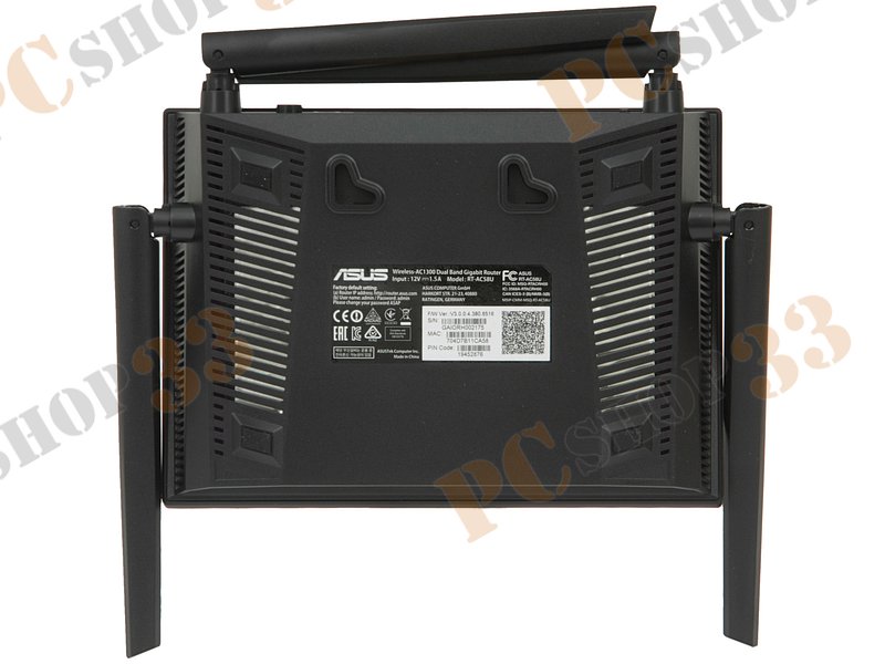 Беспроводной маршрутизатор ASUS RT-AC58U WiFi 867Мбит/сек. + 4 порта LAN 1Гбит/сек. + 1 порт WAN 1Гбит/сек. + 1 порт USB3.0