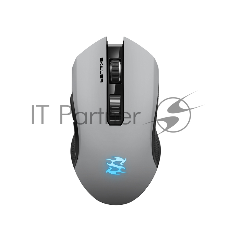 Игровая беспроводная Sharkoon Skiller SGM3 белая мышь (USB/2.4 Ггц, 7 кнопок, OMRON, 6000 dpi, RGB подсветка, 930 мАч)