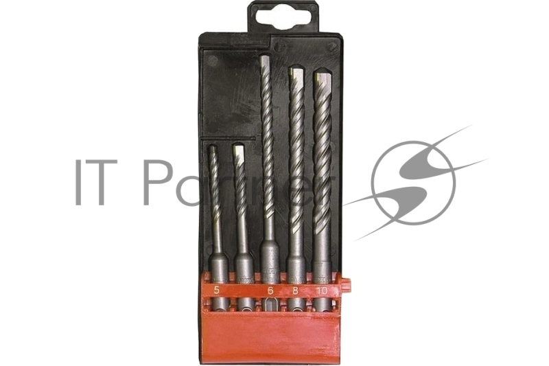 Набор буров по бетону MATRIX , 5-6x110, 6-8-10x160 мм, 5 шт., в пласт. коробке, SDS PLUS// 71095