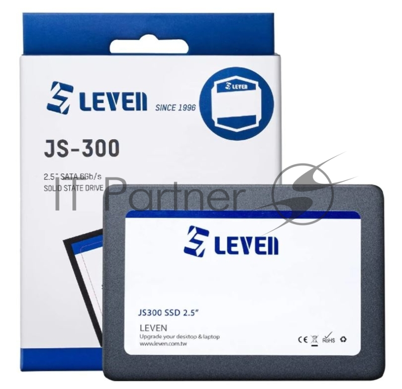 Накопитель SSD 2.5 Leven 960Gb JS300 Series <JS300SSD960GB> (SATA3, up to 550/510MBs, 76000IOPs, 3D NAND, 480TBW, 7mm)