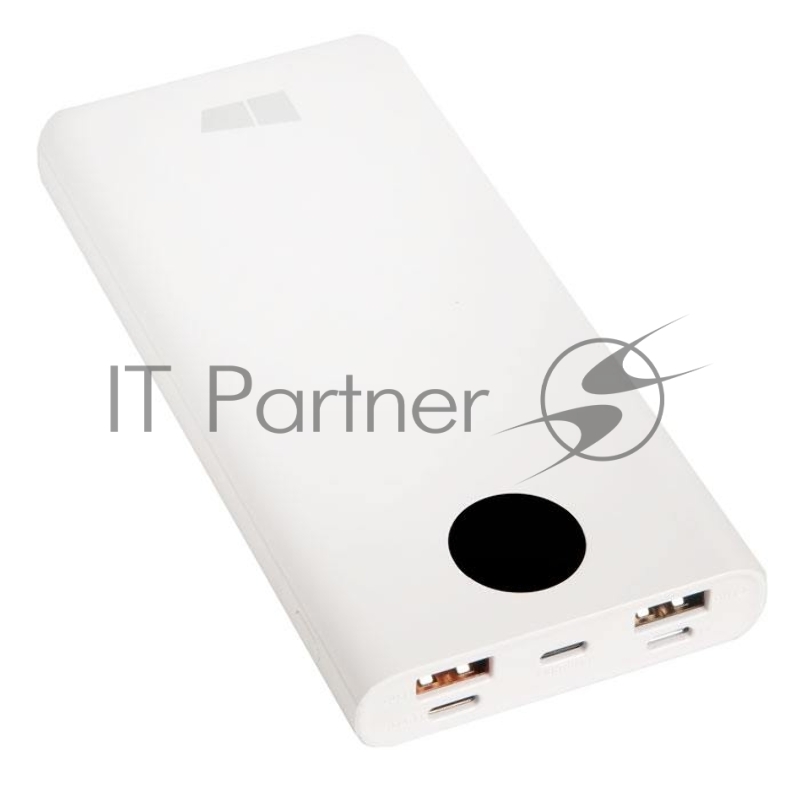 Внешний аккумулятор 10000mAh Smart 3USB 3A PD 18W+QC3.0 быстрая зарядка More choice PB31S (White)