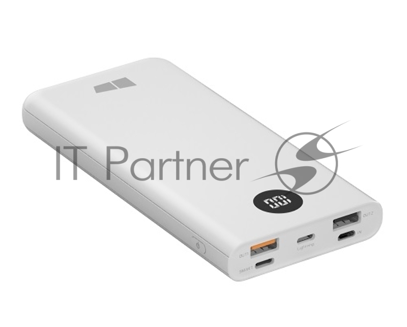Внешний аккумулятор 10000mAh Smart 3USB 3A PD 18W+QC3.0 быстрая зарядка More choice PB31S (White)