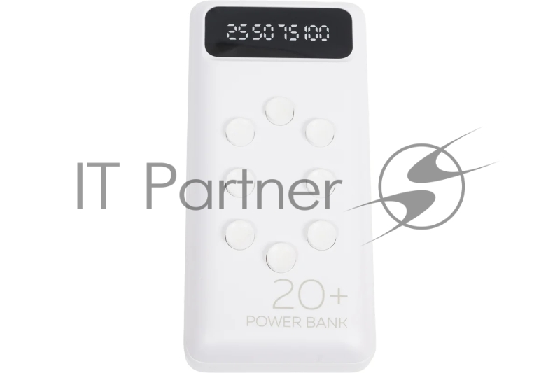 Внешний аккумулятор 20000mAh Smart 2USB 2.1A More choice PB42S-20 (White)