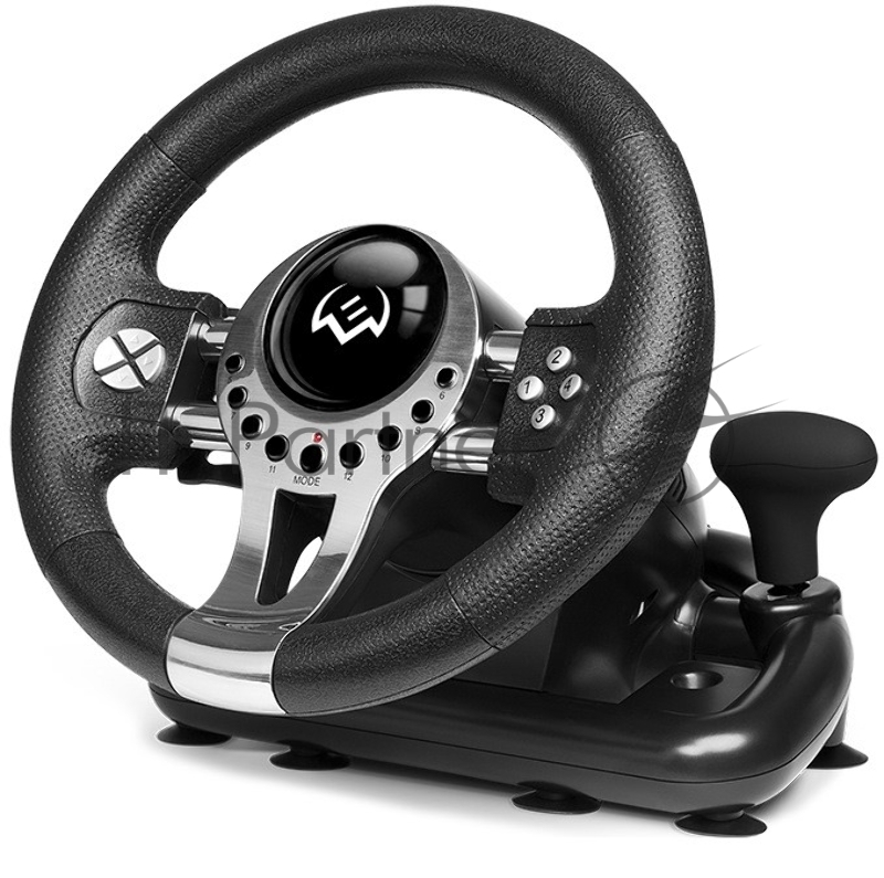 Руль SVEN GC-W700 (педали, вибро, скоба, лепестки, АКПП, D-pad, 12 кл, резин. вставки, PC/Xinput)