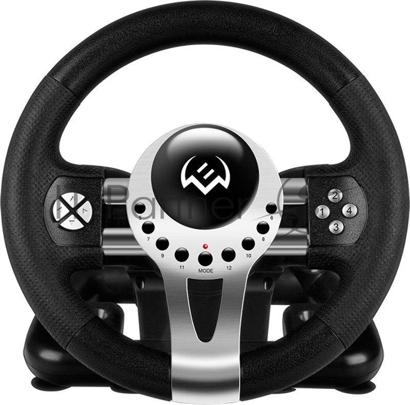 Руль SVEN GC-W700 (педали, вибро, скоба, лепестки, АКПП, D-pad, 12 кл, резин. вставки, PC/Xinput)