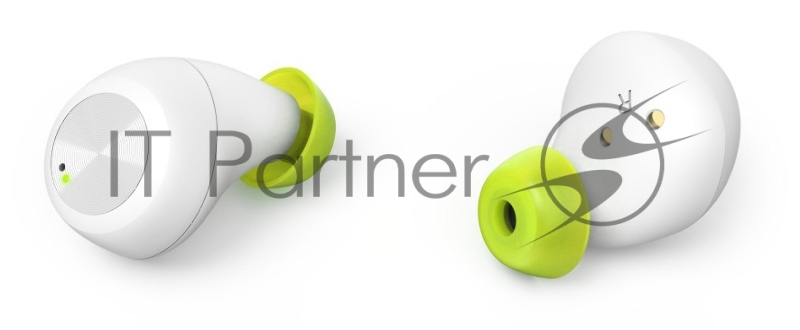 Гарнитура вкладыши Hama Spirit Chop белый/зеленый беспроводные bluetooth в ушной раковине (00184081)