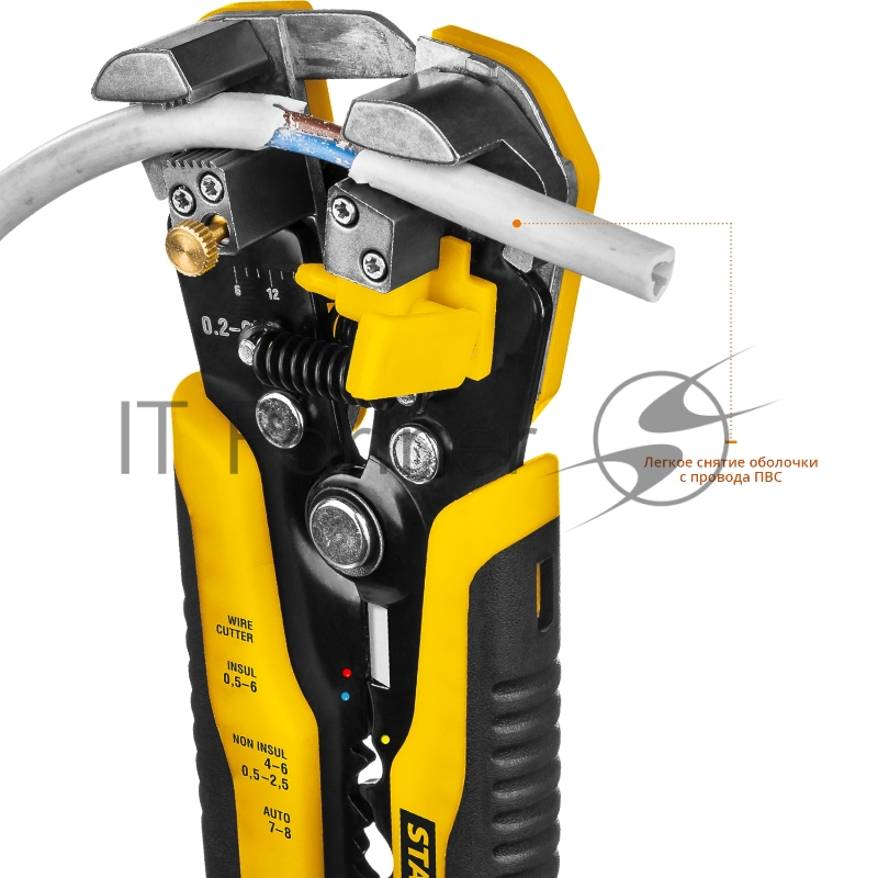 Стриппер автоматический многофункциональный, 0.2 - 6 мм2, STAYER TS-X