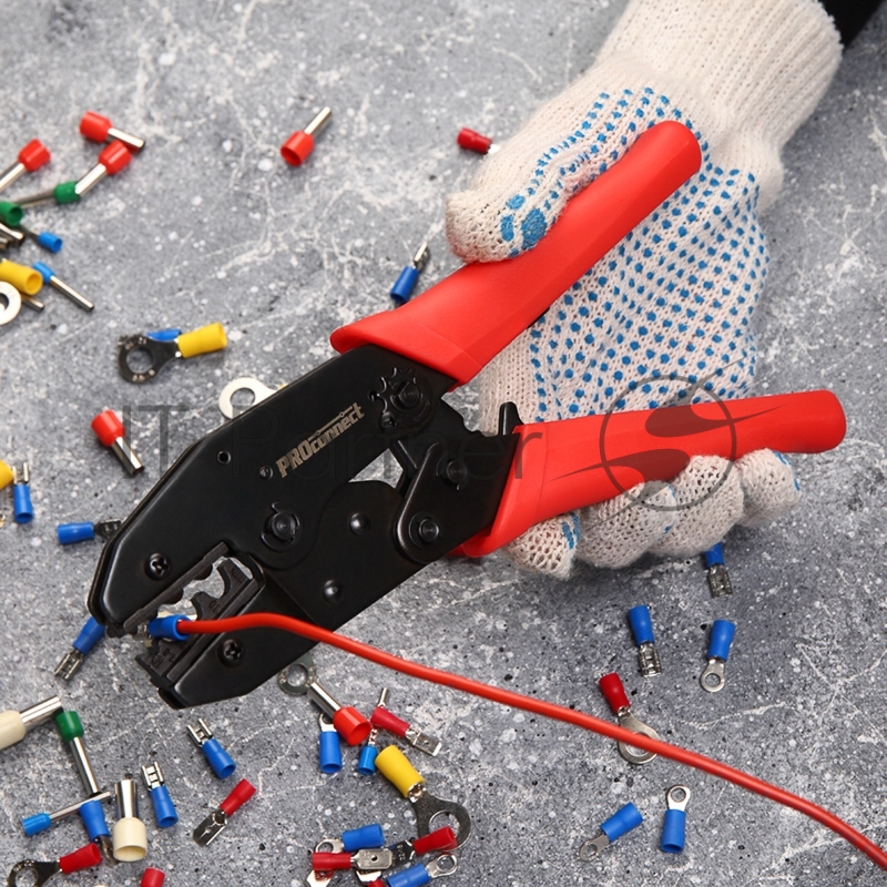 Кримпер PROconnect HT-336 N для обжима изолированных и неизолированных гильз 1.5-10.0 мм²