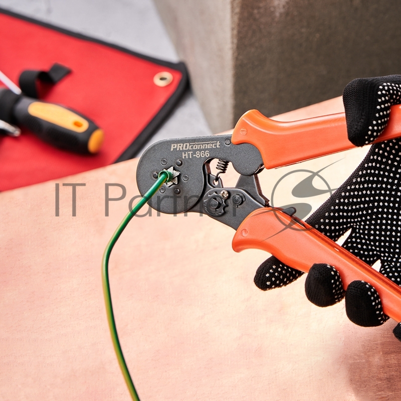 Кримпер PROconnect HT-866 для обжима штыревых наконечников 0.25-6.0 мм²