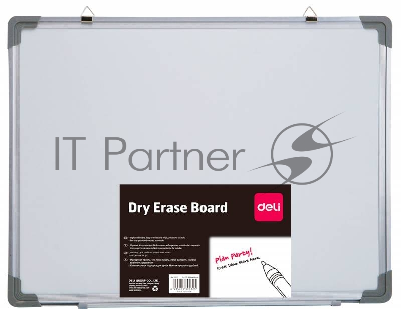 Демонстрационная доска Deli E39032A магнитно-маркерная лак 60x45см белый