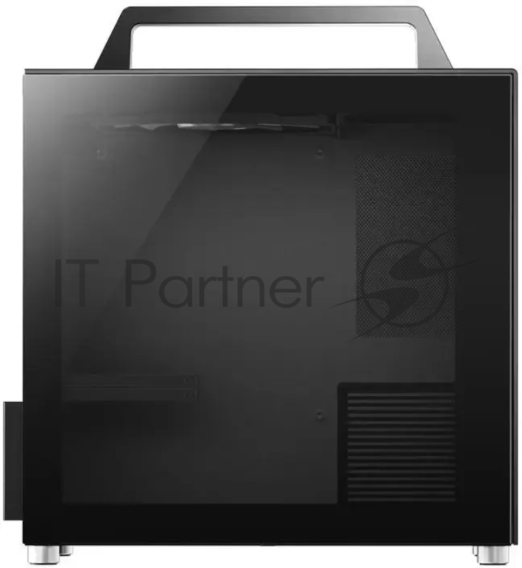 Корпус JONSBO T8 PLUS Black без БП, боковые панели из закаленного стекла, mini-ITX, черный