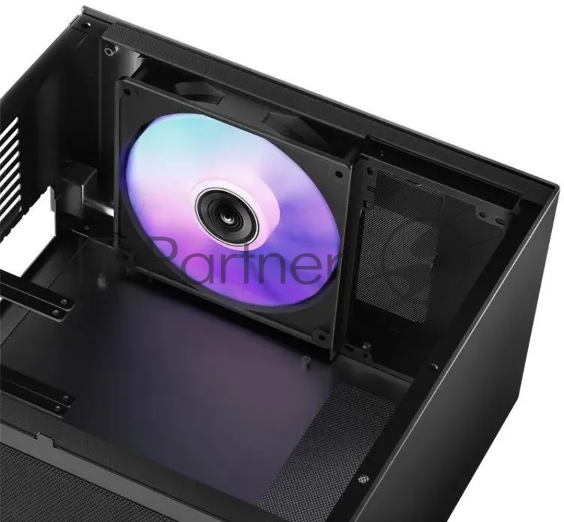 Корпус JONSBO T8 PLUS Black без БП, боковые панели из закаленного стекла, mini-ITX, черный