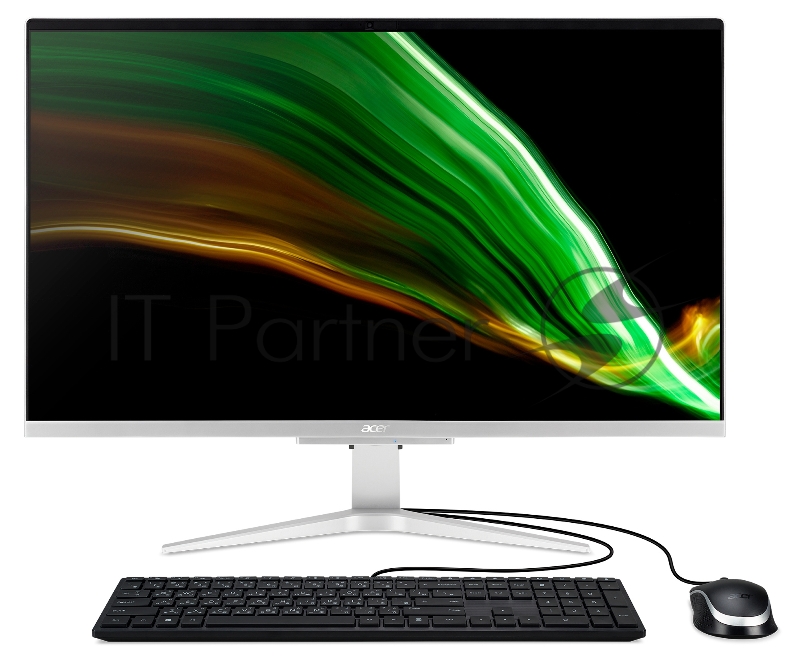 Моноблок Acer Aspire C27-1655 27 Full HD i7 1165G7 (2.8) 8Gb SSD512Gb MX330 CR Endless GbitEth WiFi BT 135W клавиатура мышь Cam серебристый 1920x108