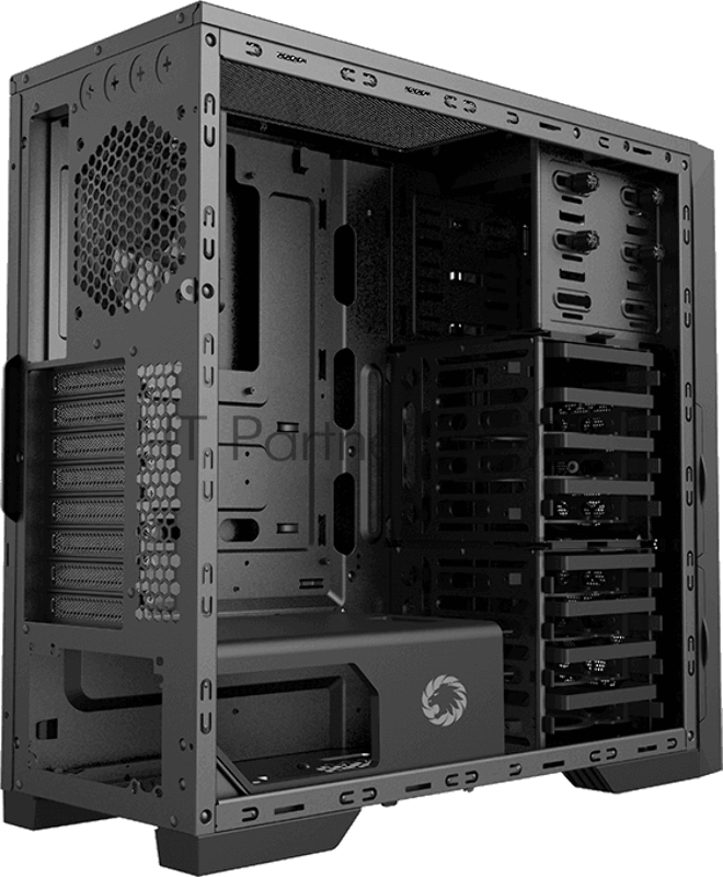 GameMax Корпус TiTan Silent без БП (Midi Tower, ATX, 2*USB2.02*USB3.0, вент 3*120мм, Fan cont.)