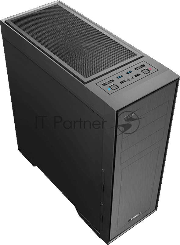 GameMax Корпус TiTan Silent без БП (Midi Tower, ATX, 2*USB2.02*USB3.0, вент 3*120мм, Fan cont.)