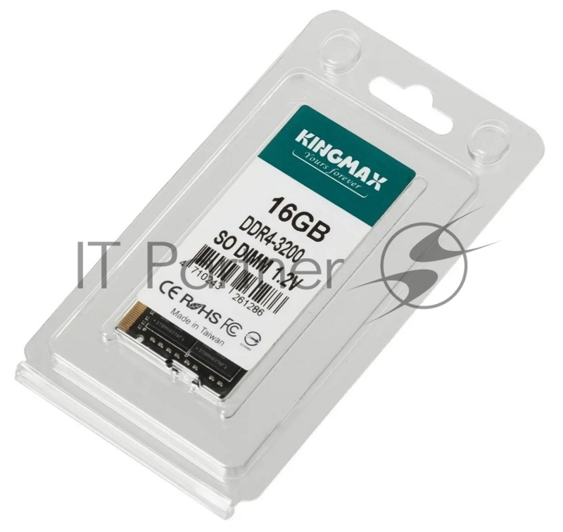 Память DDR4 8Gb 3200MHz Kingmax KM-SD4-3200-16GS RTL CL17 SO-DIMM 260-pin 1.2В dual rank