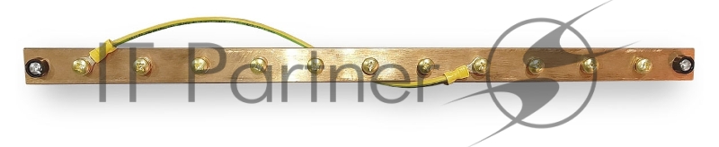 Медная панель заземления 19 Hyperline TGRD-19