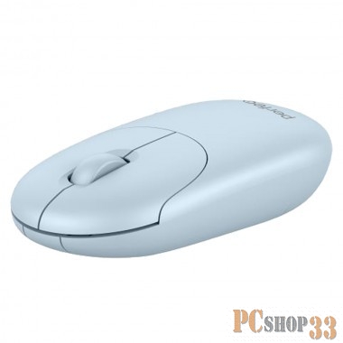 Мышь беспроводная, оптическая Perfeo SLIM, 3 кн, DPI 1200, USB, голубая