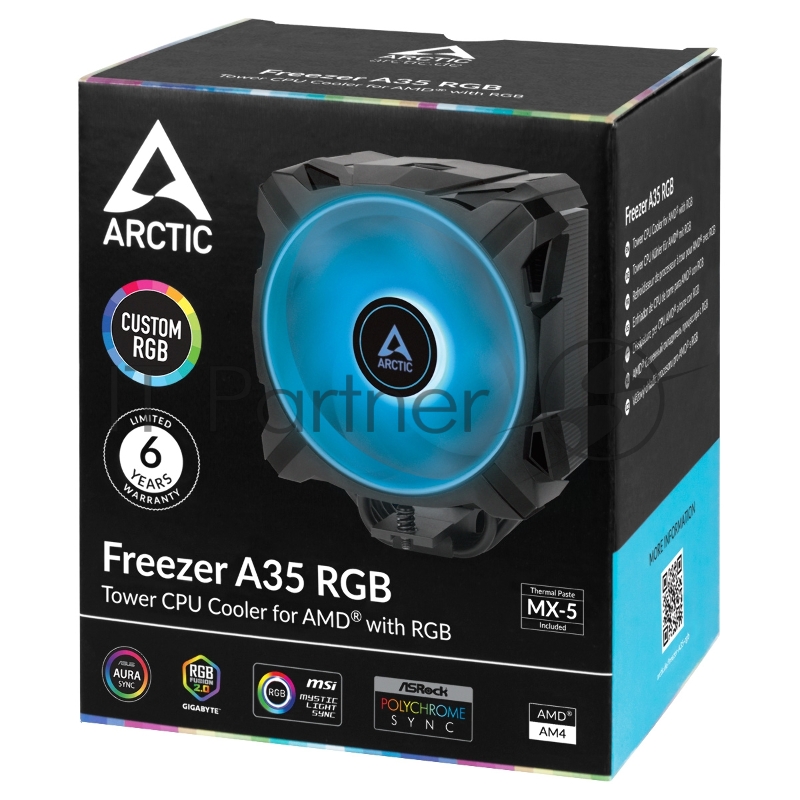 Вентилятор для процессора Arctic Freezer A35 RGB AM4 (ACFRE00114A) (703451)