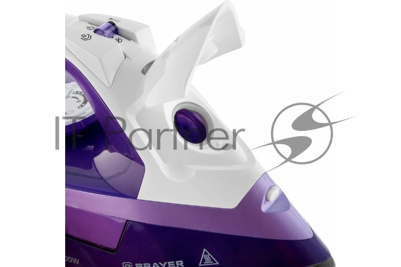 Паровой утюг BRAYER BR4004, 2400 Вт, 280 мл, 140 г/мин, керам.подошва, антикап, разбрызг, самоотчис