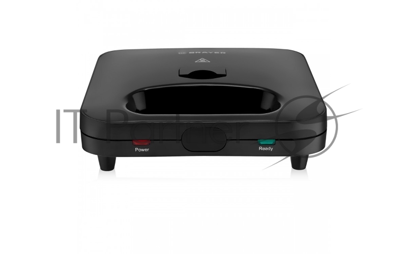 Сэндвичница BRAYER BR2202 3 в 1: сэндв, вафли, гриль, 750 Вт, съем.пласт 22,3*13,1 см, антиприг.пок