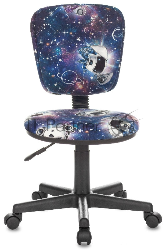 Кресло детское Бюрократ CH-204NX синий космопузики крестовина пластик