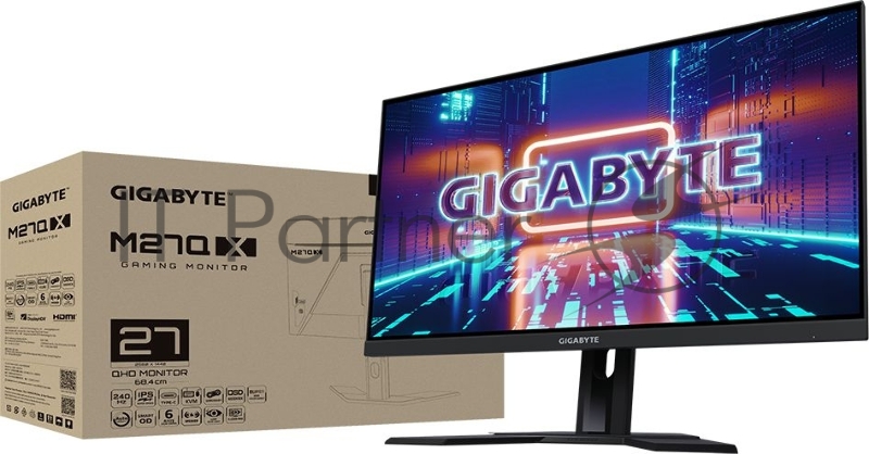 Монитор 27 Gigabyte M27Q X-EK Gaming monitor Black (IPS, 2560x1440, HDMI+HDMI+DP, 1 ms, 178°/178°, 350 cd/m, 1000:1, 2xUSB3.0, USB Type-C, 240Hz)