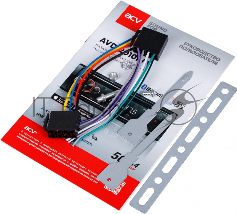 Автомагнитола CD DVD ACV AVD-2010BM 1DIN 4x50Вт