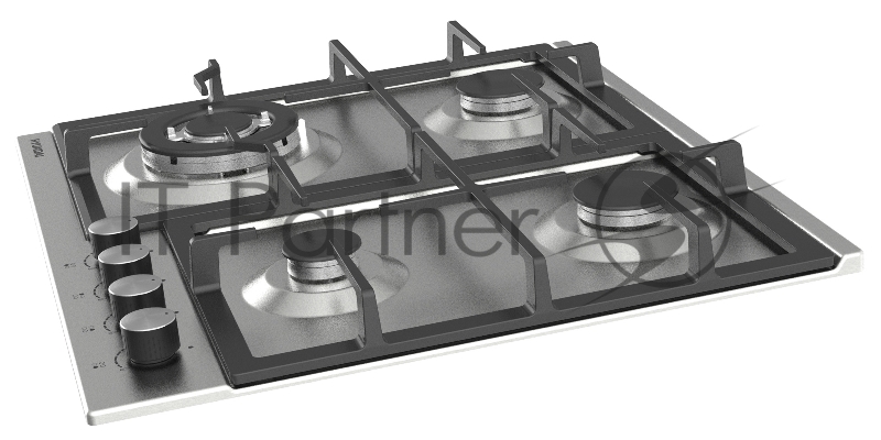 Газовая варочная поверхность Hyundai HHG 6436 IX нержавеющая сталь