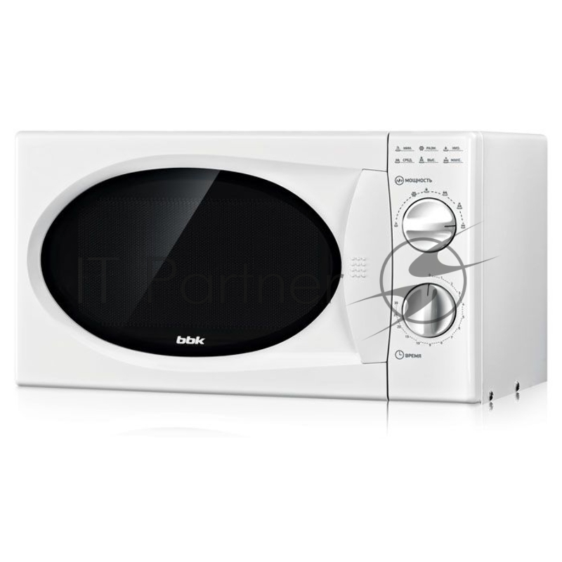 Микроволновая Печь BBK 20MWS-715M/W 20 л, мощность микроволн 700 Вт, номинальная мощность в режиме Микроволны 1200 Вт, количество режимов работы микроволн 6, механическое управление, преключатели поворотные, таймер на 30 мин, режим разморозки, подсве