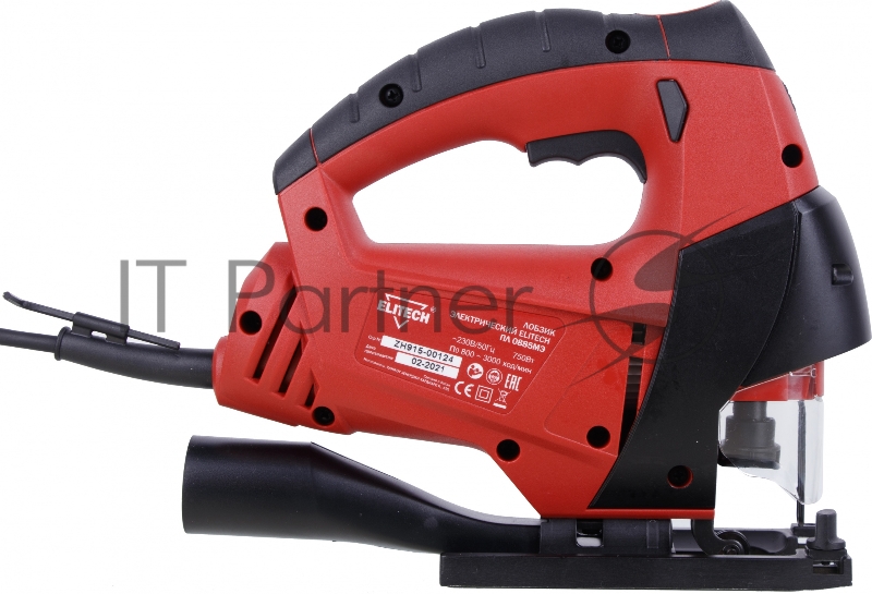 Лобзик Elitech ПЛ 0885МЭ +3пил. 750Вт 3000ходов/мин от электросети (кейс в комплекте)