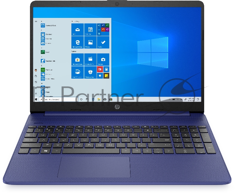Ноутбук HP 15s-fq0071ur <3B3P2EA> Celeron N4020 (1.1)/4Gb/128G SSD/15.6FHD AG slim/Int:Intel UHD/Win10 Indigo Blue