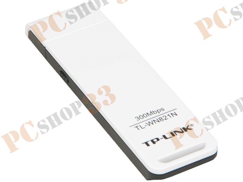 Сет.адаптер Wi-Fi 300Мбит/сек. TP-Link TL-WN821N 802.11b/g/n (USB2.0)
