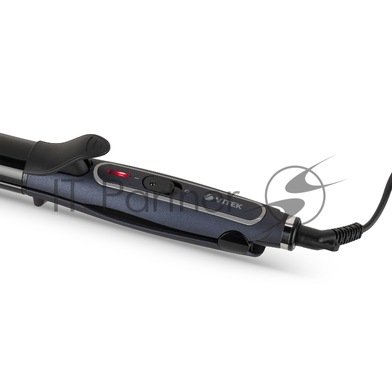 Щипцы-выпрямление VITEK VT-8424 B Мощность 30 Вт. Керамическое покрытие насадок. Диаметр щипцов для завивки 32х11мм. Возможность выпрямления волос. Ненагреваемый наконечник. Максимальная температура нагрева 200°С. Безопасная подставка. Технология PTC