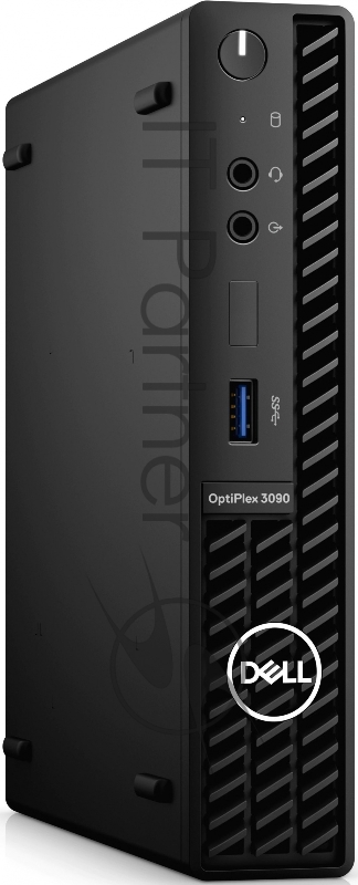 Компьютер Dell Optiplex 3090 Micro i5 10500T (2.3) 8Gb SSD256Gb UHDG 630 Windows 10 Professional upgW11Pro GbitEth WiFi BT 65W клавиатура мышь черный