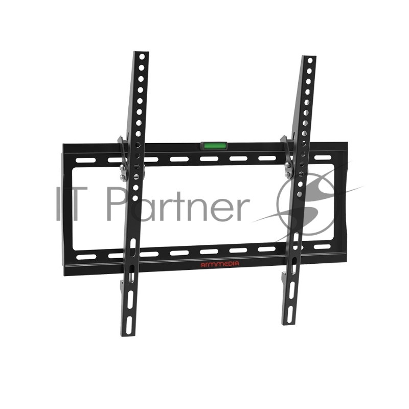 Кронштейн Arm media STEEL-4 new black, настенный для TV 22-65, max 60 кг, 1 ст св., нак. 0°-15°, от ст. 28,5 мм, max VESA 400x400 мм.