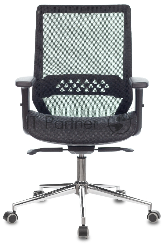 Кресло Бюрократ Sirius черный сетка крестовина металл хром