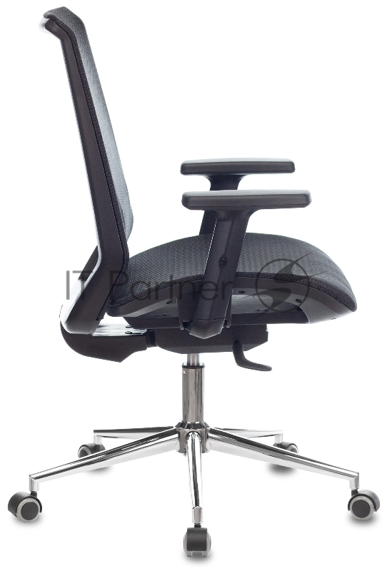 Кресло Бюрократ Sirius черный сетка крестовина металл хром
