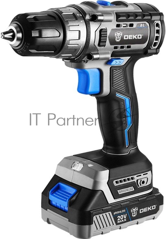 Дрель-шуруповерт Deko Sharker 20V 40Вт аккум. патрон:быстрозажимной (063-4037)